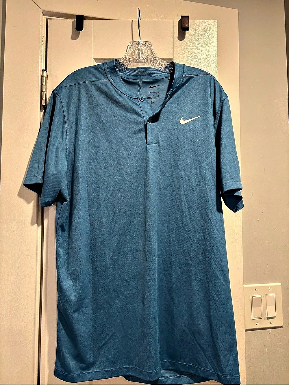 Nike Dri-FIT Polo Shirt Blue Short Sleeve Polo